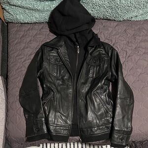 Women's Black Leather Jacket